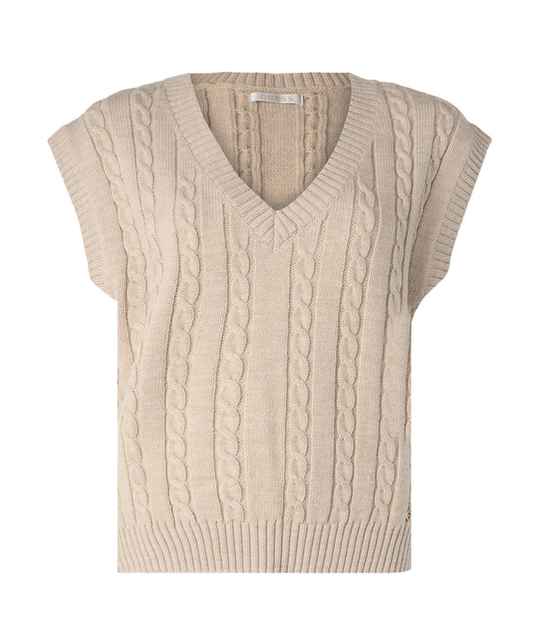 Guess Gilet Donna Mod. W4BR62 Z2WX0 H10X Beige