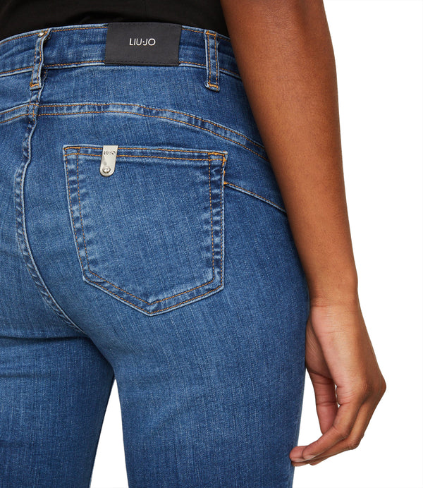 Liu Jo Jeans Regular B.Up Divine H.W. Donna Mod. UXX037D4811 78482 Den.Blue Dk.Surprise