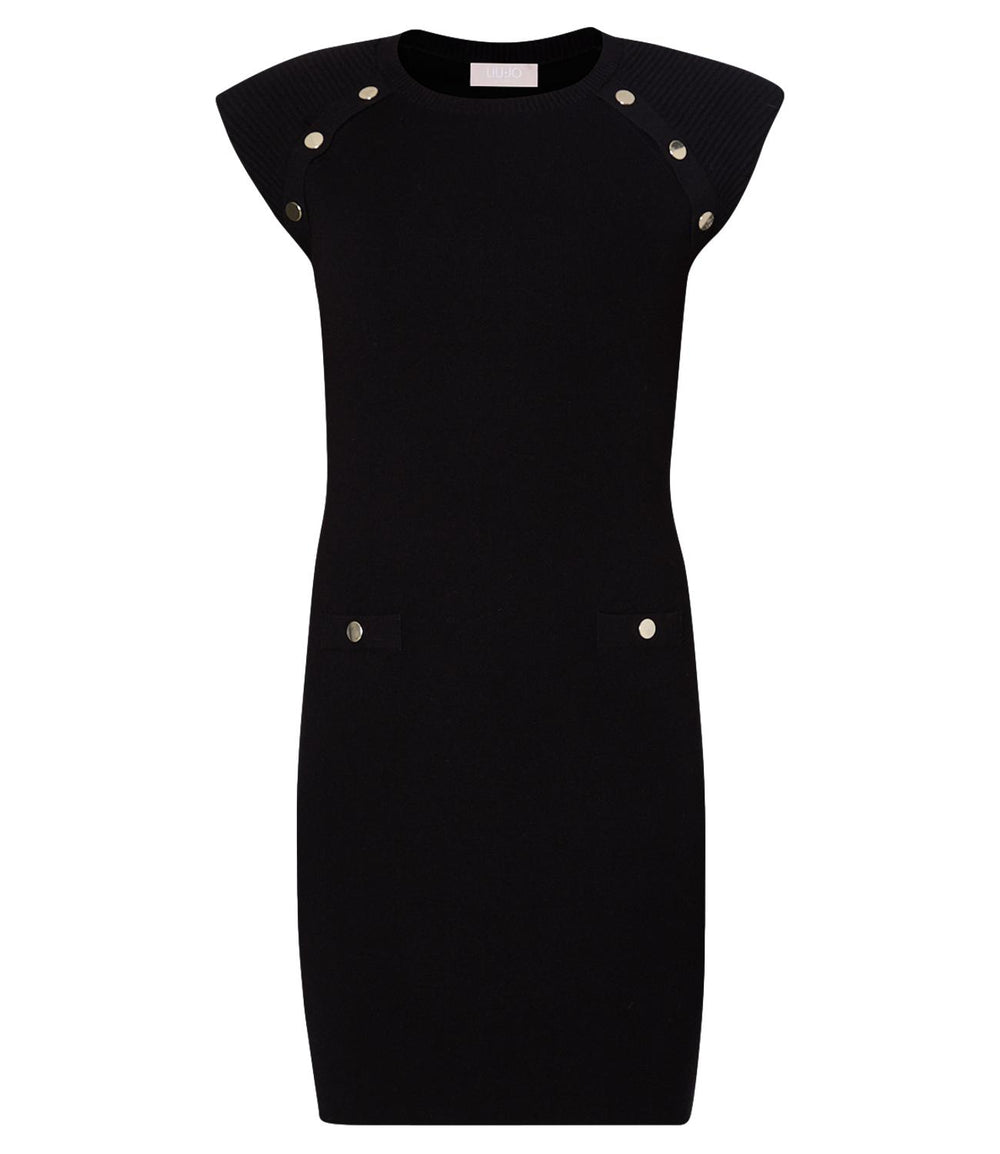 Liu Jo Vestito Ecs Abito Maglia Donna Mod. WF4012MS99E 22222 Nero