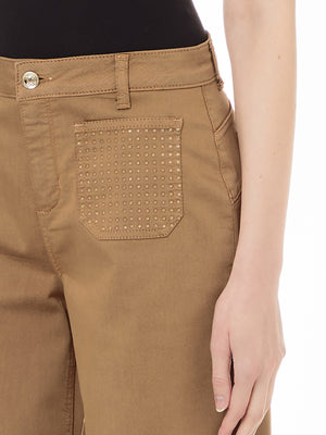 Liu Jo Pantalone Zampa B.Up Cropped Flare H.W. Donna Mod. WF4336T7144 71320 Sahara