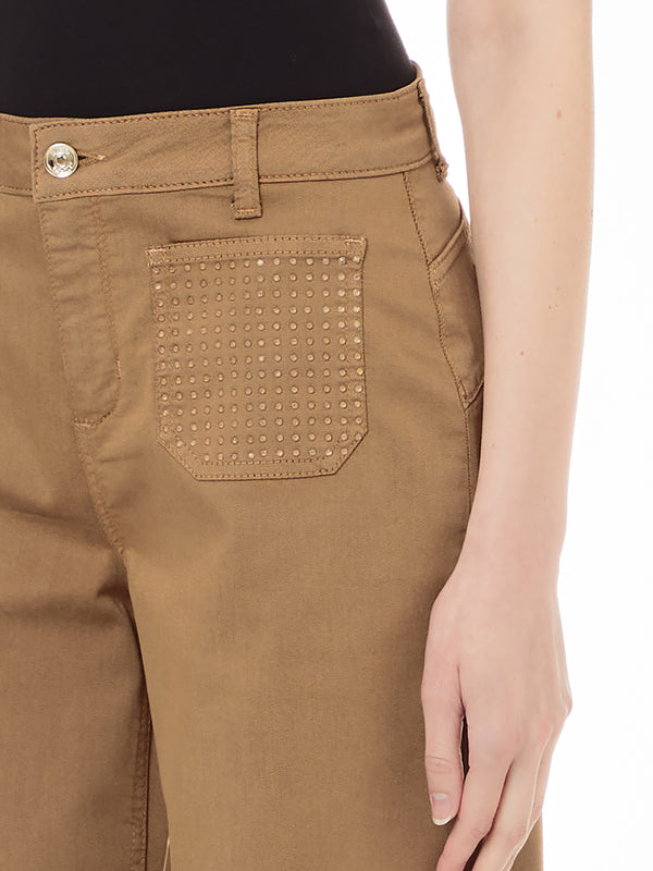 Liu Jo Pantalone Zampa B.Up Cropped Flare H.W. Donna Mod. WF4336T7144 71320 Sahara