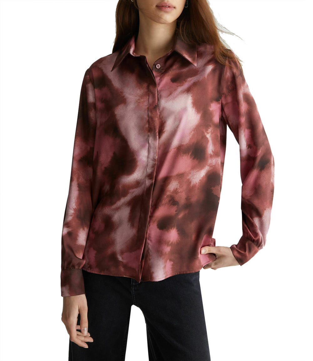 Liu Jo Camicia Camicia Ts Raso Viscosa M/L Donna Mod. WF4418T2735 N9872 Rose Clouds