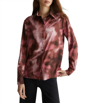 Liu Jo Camicia Camicia Ts Raso Viscosa M/L Donna Mod. WF4418T2735 N9872 Rose Clouds