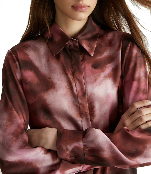 Liu Jo Camicia Camicia Ts Raso Viscosa M/L Donna Mod. WF4418T2735 N9872 Rose Clouds