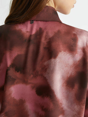 Liu Jo Camicia Camicia Ts Raso Viscosa M/L Donna Mod. WF4418T2735 N9872 Rose Clouds