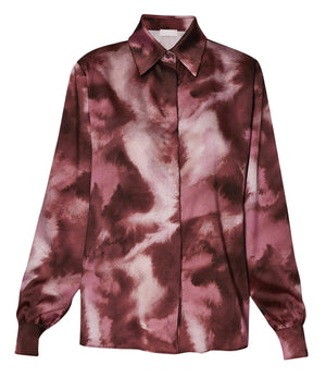 Liu Jo Camicia Camicia Ts Raso Viscosa M/L Donna Mod. WF4418T2735 N9872 Rose Clouds