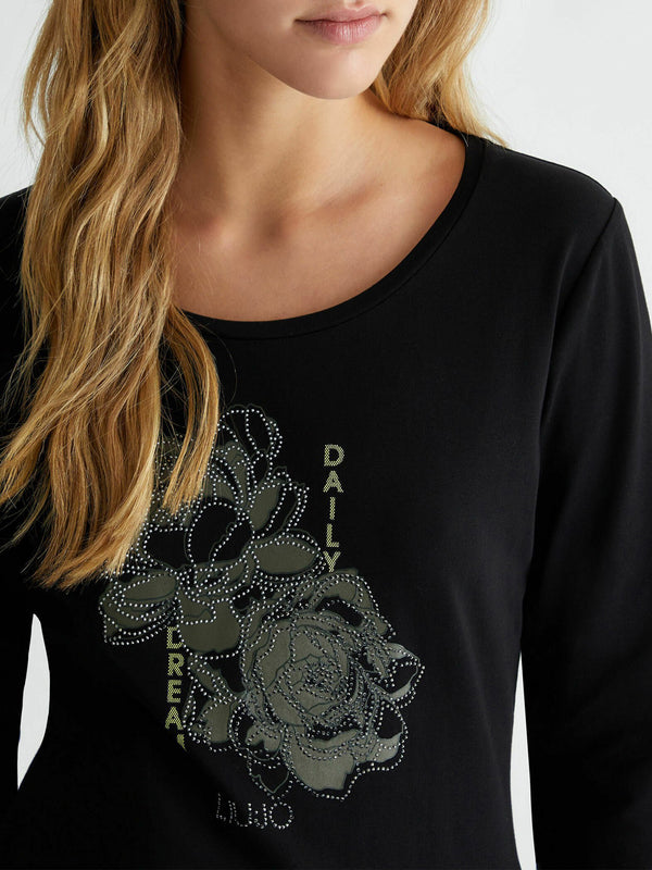 Liu Jo Maglia Donna Mod. MA18F 8F0001 22222 Nero