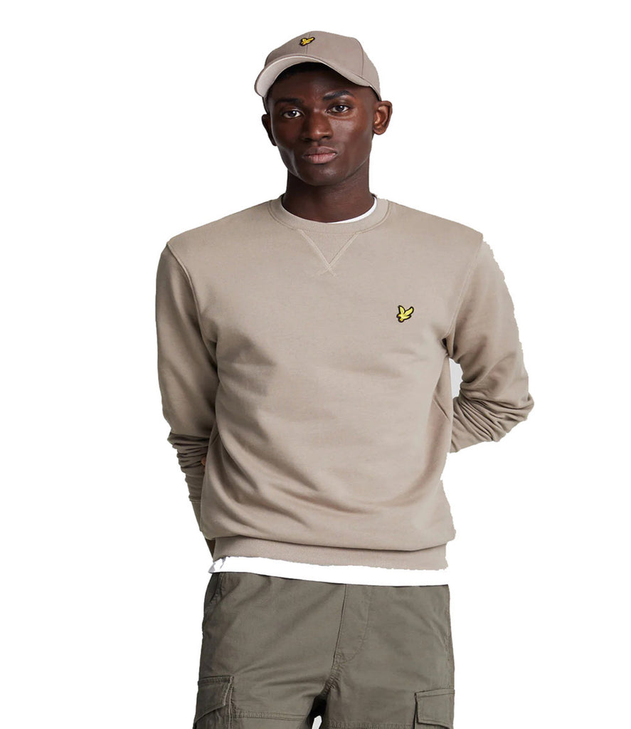 Lyle Scott Felpa Brushed Back Crew Neck Sweatsh Uomo Mod