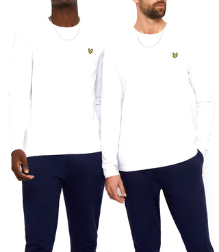 Lyle & Scott T-shirt Plain L/S T-Shirt Uomo Mod. TS512VOG 626 White