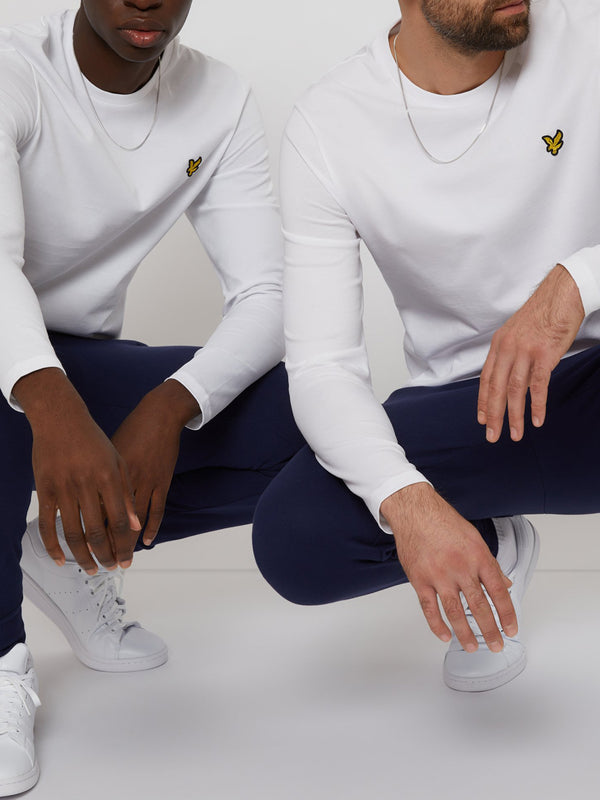 Lyle & Scott T-shirt Plain L/S T-Shirt Uomo Mod. TS512VOG 626 White