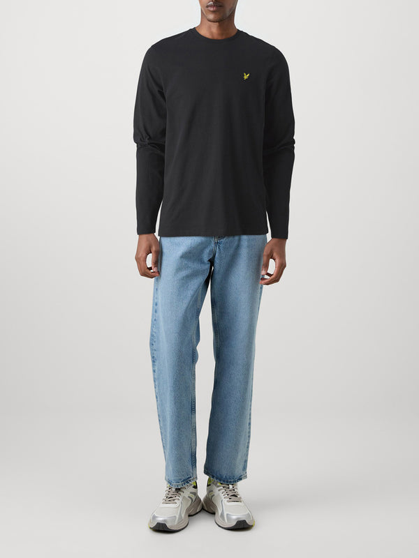 Lyle & Scott T-shirt Plain L/S T-Shirt Uomo Mod. TS512VOG Z865 Jet Black