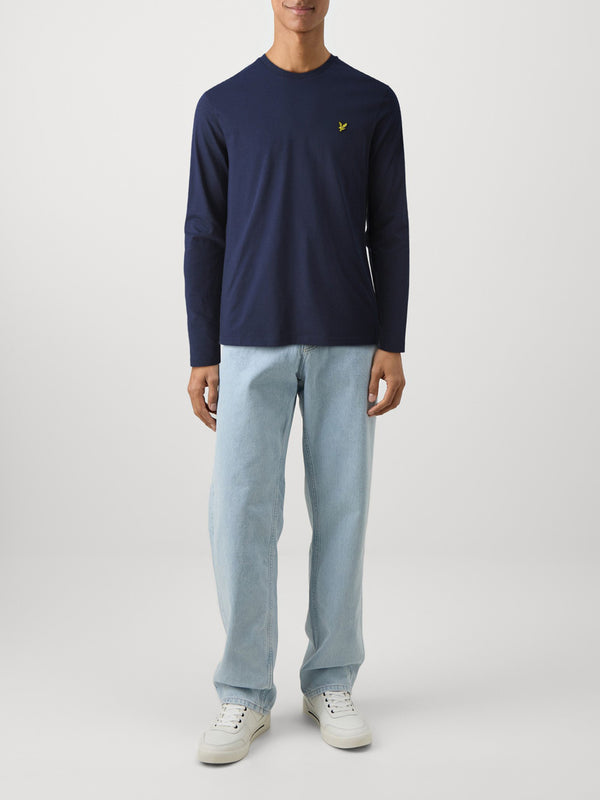 Lyle & Scott T-shirt Plain L/S T-Shirt Uomo Mod. TS512VOG Z99 Navy