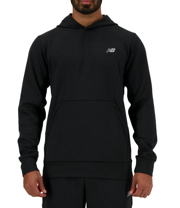 New Balance Felpa cappuccio Tech Knit Pull Over Hoodie - Black (001) Uomo Mod. MT4113 9BK Black