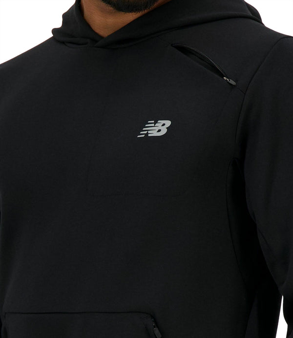 New Balance Felpa cappuccio Tech Knit Pull Over Hoodie - Black (001) Uomo Mod. MT4113 9BK Black