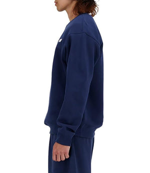 New Balance Felpa G Sport Essentials Fleece Crew - New Spruce Uomo Mod. MT41510 NNY Nb Navy