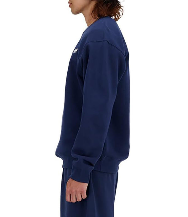 New Balance Felpa G Sport Essentials Fleece Crew - New Spruce Uomo Mod. MT41510 NNY Nb Navy