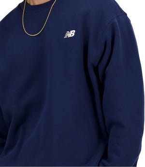 New Balance Felpa G Sport Essentials Fleece Crew - New Spruce Uomo Mod. MT41510 NNY Nb Navy
