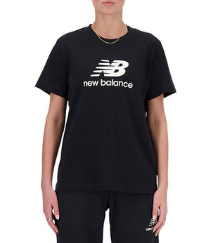 New Balance Felpa cappuccio Sport Essentials Fleece Logo Hoodie - Black Donna Mod. WT4150 2BK BLACK