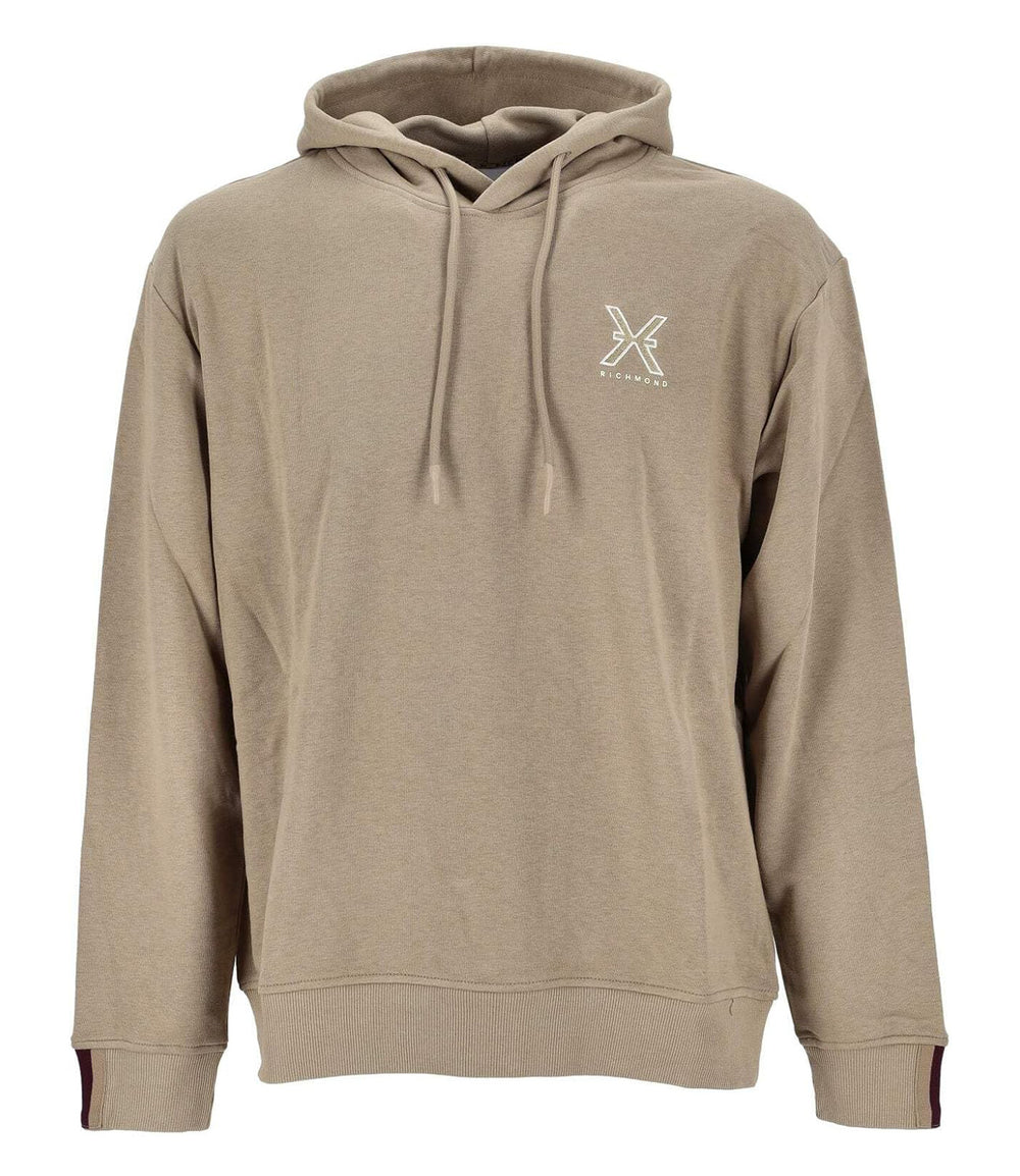 John Richmond Felpa Sweatshirt Itticar Uomo Mod. UMA24003FE Chinchilla