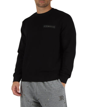 John Richmond Felpa Sweatshirt Dimonic Uomo Mod. UMA24135FE BLACK Nero