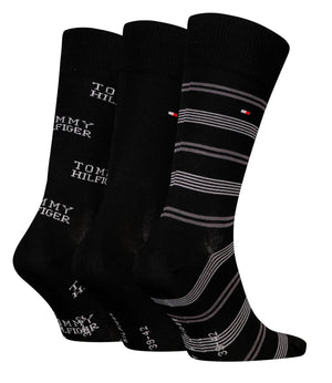 Tommy Hilfiger Calzini Uomo Mod. 701229783 3PACK 002 BLACK