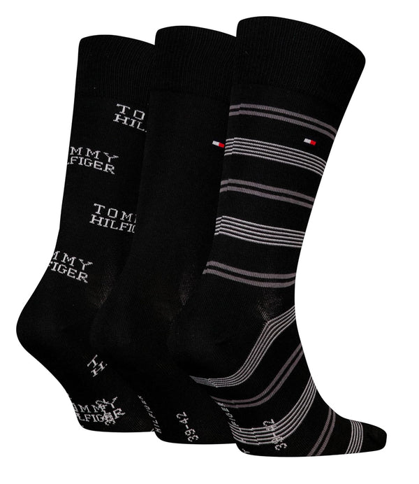 Tommy Hilfiger Calzini Uomo Mod. 701229783 3PACK 002 BLACK