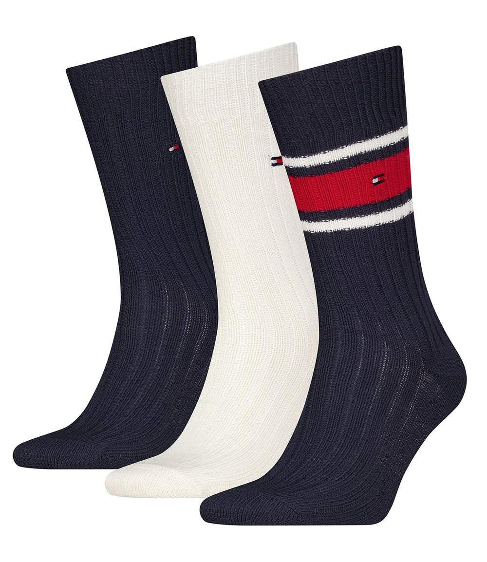 Tommy Hilfiger Calzini Uomo Mod. 701229786 3PACK 001 Blu