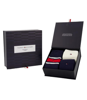 Tommy Hilfiger Calzini Uomo Mod. 701229786 3PACK 001 Blu