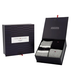 Tommy Hilfiger Calzini Uomo Mod. 701229786 3PACK 002 BLACK