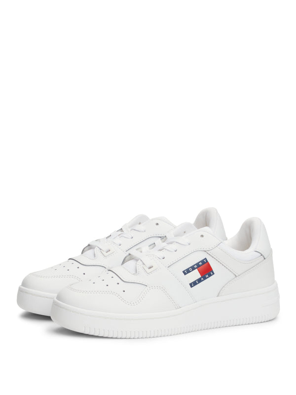 Tommy Hilfiger Sneakers Tjw Retro Basket Ess Donna Mod. EN0EN02505 YBS WHITE