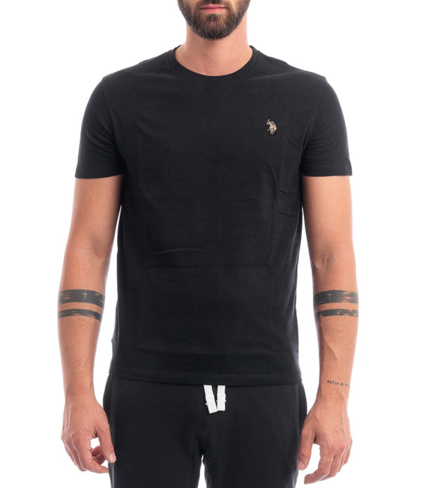 U.S. Polo Asssn. T-shirt T-Shirts M.C. O 3/4 Uomo Mod. 154003-000398 199 Nero