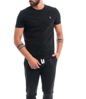 U.S. Polo Asssn. T-shirt T-Shirts M.C. O 3/4 Uomo Mod. 154003-000398 199 Nero
