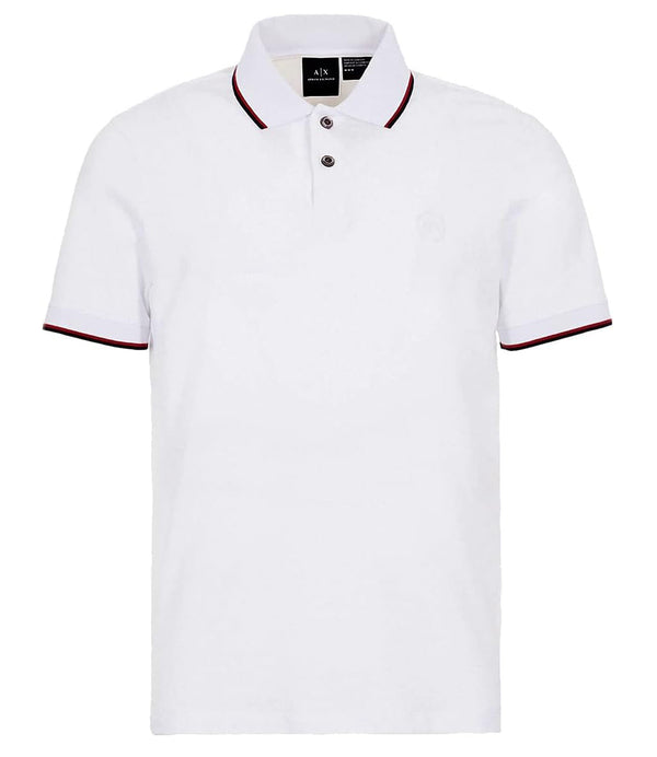 A|X Armani Exchange Polo M/C Uomo Mod. 8NZF75 Z8M5Z 1100 Bianco