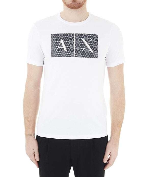 A|X Armani Exchange T-shirt Uomo Mod. 8NZTCK Z8H4Z 1100 Bianco