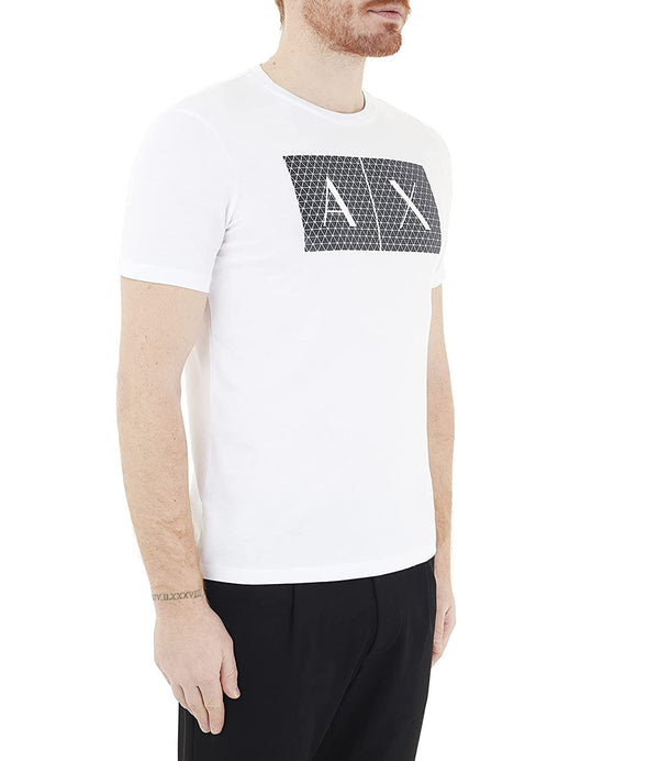 A|X Armani Exchange T-shirt Uomo Mod. 8NZTCK Z8H4Z 1100 Bianco