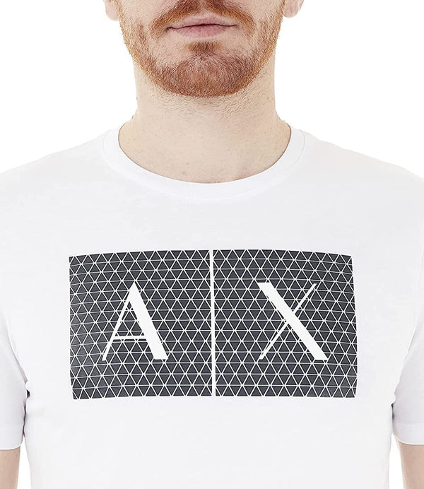 A|X Armani Exchange T-shirt Uomo Mod. 8NZTCK Z8H4Z 1100 Bianco