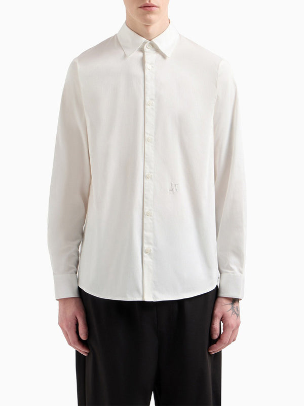A|X Armani Exchange Camicia Manica Lunga Uomo Mod. XM000339 AF10192 U0009 Bianco