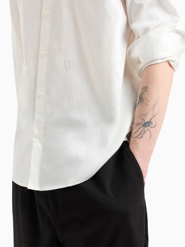 A|X Armani Exchange Camicia Manica Lunga Uomo Mod. XM000339 AF10192 U0009 Bianco