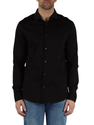 A|X Armani Exchange Camicia Manica Lunga Uomo Mod. XM000497 AF10364 UC001 BLACK