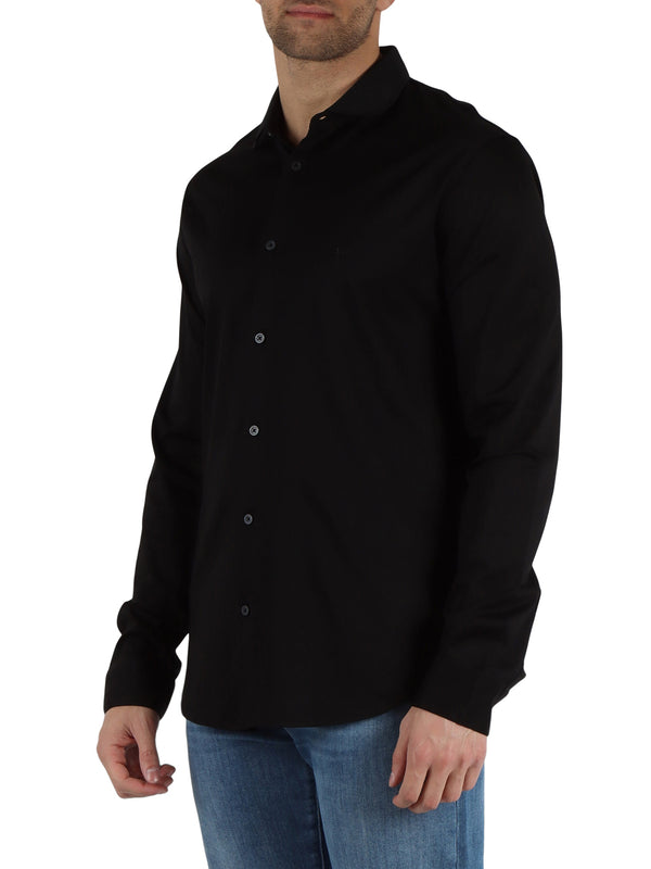 A|X Armani Exchange Camicia Manica Lunga Uomo Mod. XM000497 AF10364 UC001 BLACK