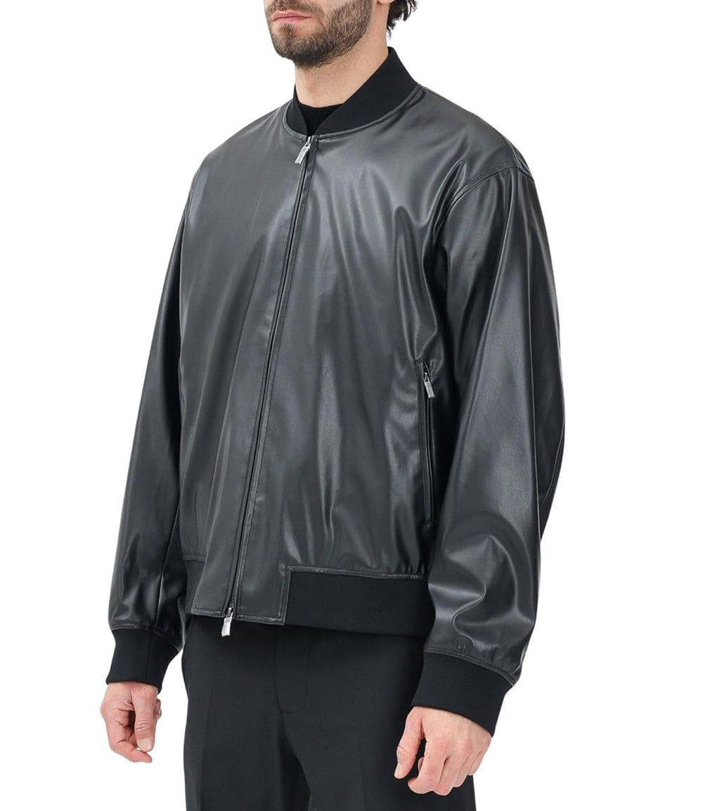 A|X Armani Exchange Giubbotto pelle Uomo Mod. XM001241 AF14863 UC001 Black