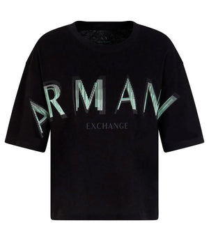 A|X Armani Exchange T-shirt Donna Mod. XW000520 AF10359 UC001 Nero