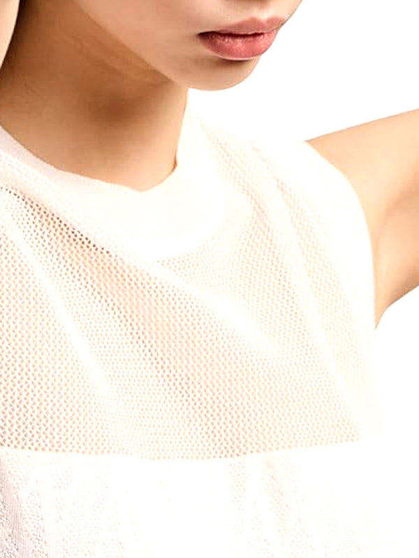 A|X Armani Exchange Gilet Donna Mod. XW000580 AF12875 F0024 Bianco