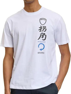 Blauer T-shirt Uomo Mod. BLUH02241 7100 100 Bianco