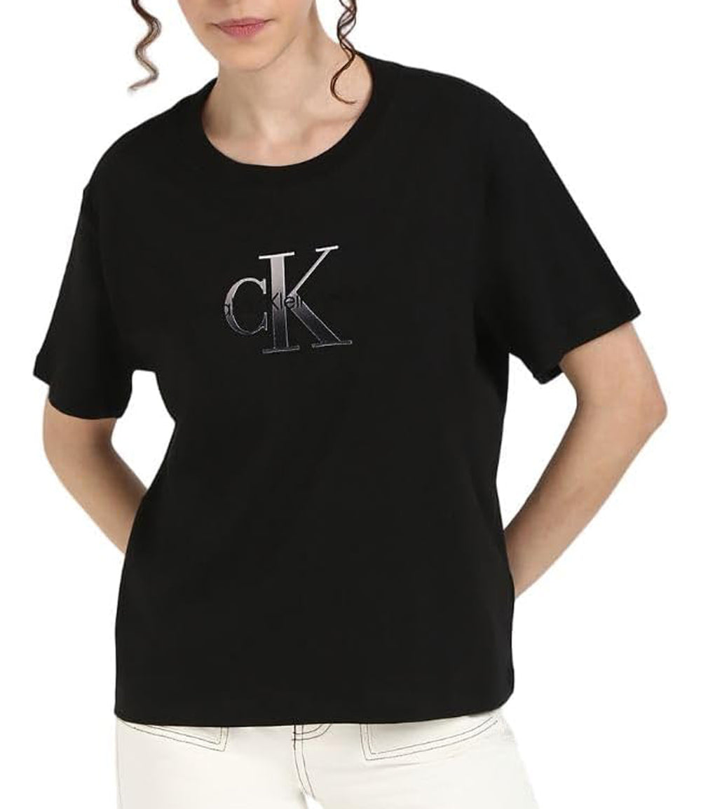 Calvin Klein Jeans T-shirt Donna Mod. J20J224798 BEH Nero