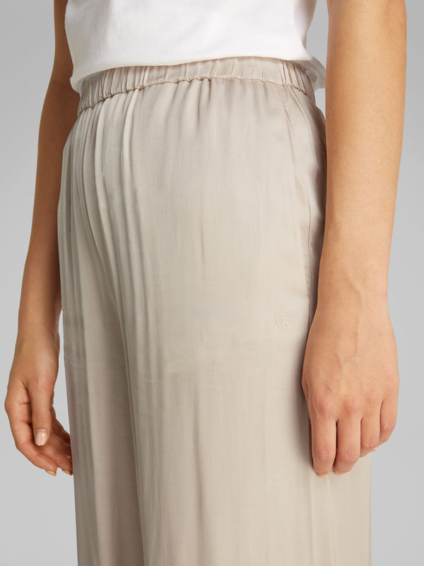 Calvin Klein Jeans Pantalone Donna Mod. J20J224845 PDH Panna