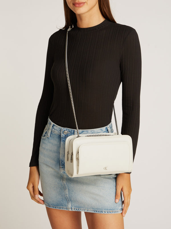 Calvin Klein Jeans Borsa Donna Mod. K60K613046 YAS WHITE
