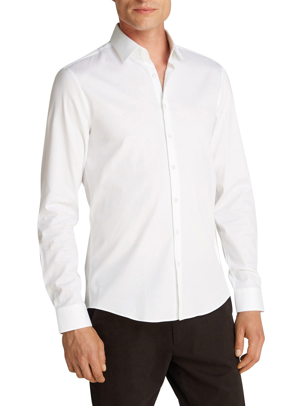 Calvin Klein Camicia Manica Lunga Uomo Mod. K10K113863 YAF WHITE