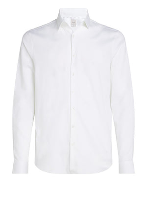 Calvin Klein Camicia Manica Lunga Uomo Mod. K10K113863 YAF WHITE