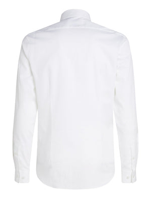 Calvin Klein Camicia Manica Lunga Uomo Mod. K10K113863 YAF WHITE